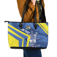 Custom The Bahamas Cricket Leather Tote Bag Come On Bahamian