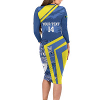 Custom The Bahamas Cricket Long Sleeve Bodycon Dress Come On Bahamian