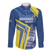 Custom The Bahamas Cricket Long Sleeve Button Shirt Come On Bahamian