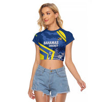 Custom The Bahamas Cricket Raglan Cropped T Shirt Come On Bahamian