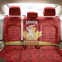 Custom Canada Cricket Back Car Seat Cover Come On Maple Leaf