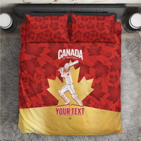 Custom Canada Cricket Bedding Set Come On Maple Leaf