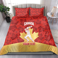 Custom Canada Cricket Bedding Set Come On Maple Leaf