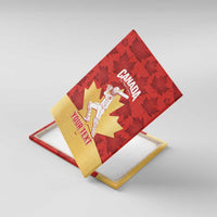 Custom Canada Cricket Canvas Wall Art Come On Maple Leaf