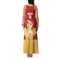 Custom Canada Cricket Family Matching Tank Maxi Dress and Hawaiian Shirt Come On Maple Leaf