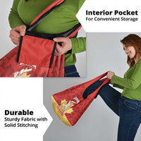 Custom Canada Cricket Grocery Bag Come On Maple Leaf