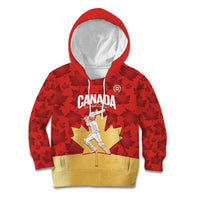 Custom Canada Cricket Kid Hoodie Come On Maple Leaf