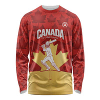 Custom Canada Cricket Long Sleeve Shirt Come On Maple Leaf