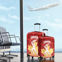 Custom Canada Cricket Luggage Cover Come On Maple Leaf