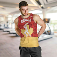 Custom Canada Cricket Men Tank Top Come On Maple Leaf
