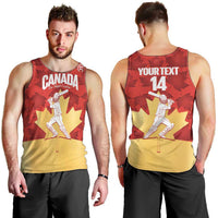 Custom Canada Cricket Men Tank Top Come On Maple Leaf