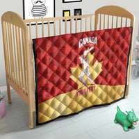 Custom Canada Cricket Quilt Come On Maple Leaf