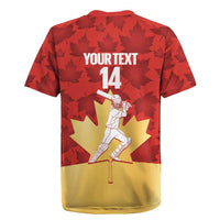 Custom Canada Cricket Rugby Jersey Come On Maple Leaf