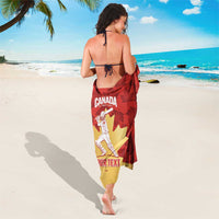 Custom Canada Cricket Sarong Come On Maple Leaf