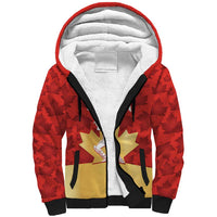 Custom Canada Cricket Sherpa Hoodie Come On Maple Leaf