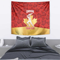 Custom Canada Cricket Tapestry Come On Maple Leaf