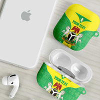 Custom Nigeria Cricket AirPods Case Go Yellow Greens - Wonder Print Shop