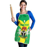 Custom Nigeria Cricket Apron Go Yellow Greens - Wonder Print Shop
