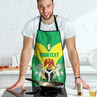 Custom Nigeria Cricket Apron Go Yellow Greens - Wonder Print Shop