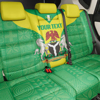 Custom Nigeria Cricket Back Car Seat Cover Go Yellow Greens - Wonder Print Shop