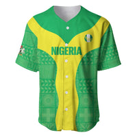 Custom Nigeria Cricket Baseball Jersey Go Yellow Greens - Wonder Print Shop