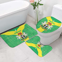 Custom Nigeria Cricket Bathroom Set Go Yellow Greens - Wonder Print Shop
