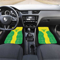 Custom Nigeria Cricket Car Mats Go Yellow Greens - Wonder Print Shop