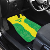Custom Nigeria Cricket Car Mats Go Yellow Greens - Wonder Print Shop