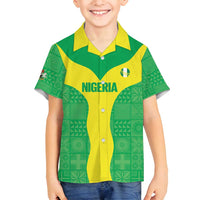 Custom Nigeria Cricket Family Matching Long Sleeve Bodycon Dress and Hawaiian Shirt Go Yellow Greens - Wonder Print Shop