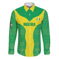 Custom Nigeria Cricket Family Matching Summer Maxi Dress and Hawaiian Shirt Go Yellow Greens - Wonder Print Shop