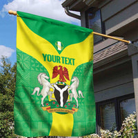 Custom Nigeria Cricket Garden Flag Go Yellow Greens - Wonder Print Shop