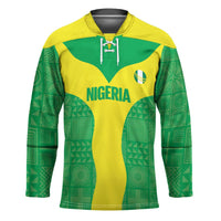 Custom Nigeria Cricket Hockey Jersey Go Yellow Greens - Wonder Print Shop