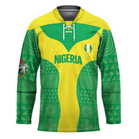 Custom Nigeria Cricket Hockey Jersey Go Yellow Greens - Wonder Print Shop