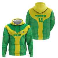 Custom Nigeria Cricket Hoodie Go Yellow Greens - Wonder Print Shop