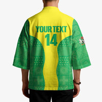 Custom Nigeria Cricket Kimono Go Yellow Greens - Wonder Print Shop