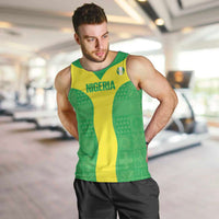 Custom Nigeria Cricket Men Tank Top Go Yellow Greens - Wonder Print Shop