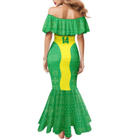Custom Nigeria Cricket Mermaid Dress Go Yellow Greens - Wonder Print Shop