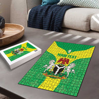 Custom Nigeria Cricket Puzzle Go Yellow Greens - Wonder Print Shop