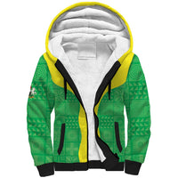 Custom Nigeria Cricket Sherpa Hoodie Go Yellow Greens - Wonder Print Shop
