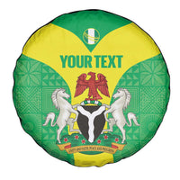 Custom Nigeria Cricket Spare Tire Cover Go Yellow Greens - Wonder Print Shop