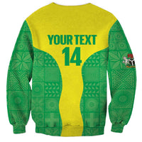 Custom Nigeria Cricket Sweatshirt Go Yellow Greens - Wonder Print Shop