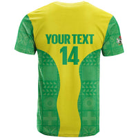 Custom Nigeria Cricket T Shirt Go Yellow Greens - Wonder Print Shop