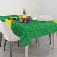 Custom Nigeria Cricket Tablecloth Go Yellow Greens - Wonder Print Shop