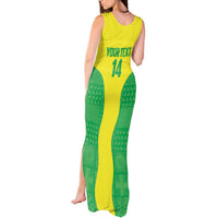 Custom Nigeria Cricket Tank Maxi Dress Go Yellow Greens - Wonder Print Shop
