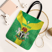 Custom Nigeria Cricket Tote Bag Go Yellow Greens - Wonder Print Shop