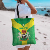 Custom Nigeria Cricket Tote Bag Go Yellow Greens - Wonder Print Shop
