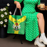 Custom Nigeria Cricket Tote Bag Go Yellow Greens - Wonder Print Shop