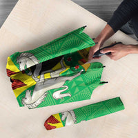 Custom Nigeria Cricket Umbrella Go Yellow Greens - Wonder Print Shop