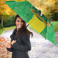 Custom Nigeria Cricket Umbrella Go Yellow Greens - Wonder Print Shop