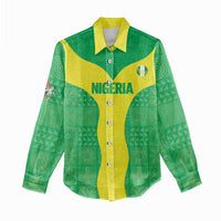 Custom Nigeria Cricket Women Casual Shirt Go Yellow Greens - Wonder Print Shop